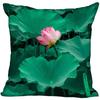 Luxury Home Decor Pillowcase Lotus Painting Art Pillowcase Living Room Sofa Cushion Cover