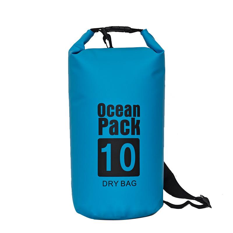 Large Capacity Waterproof PVC Outdoor Bag - Portable for Diving, Mountaineering, Swimming; Single/Double Shoulder Storage