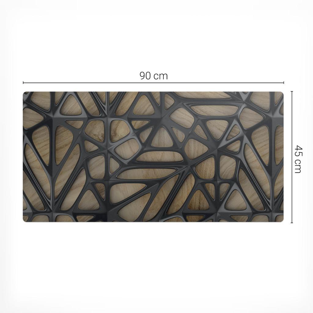 Gaming Protective Mat for Keyboard and Mouse, Openwork Structure, 90x45 cm