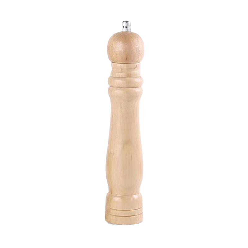 Wood Pepper Grinder Pepper Mill,Adjustable Coarseness 6/8/10 Inch Wooden Peppermill, Ceramic Grinding Mechanism Salt Mill