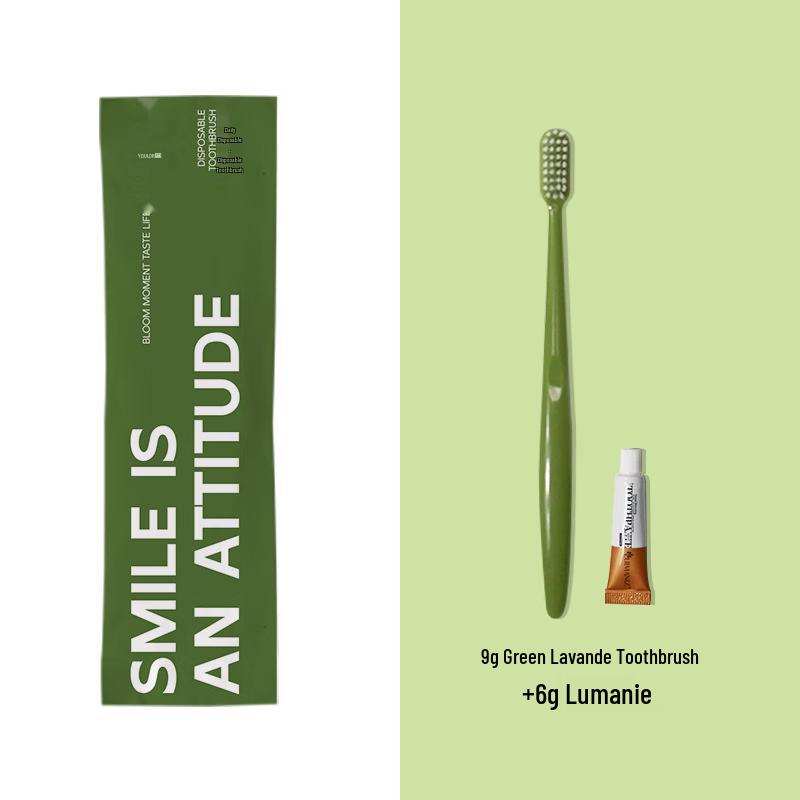 JINGRUIXIANG Dopamine Disposable Soft-Bristle Toothbrush Set 10 Count