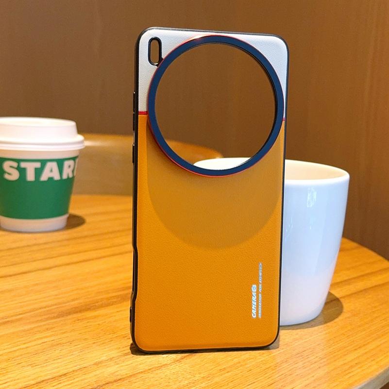 Double Pigment Leather Lens Raised Protective Lens Case For VIVO X200 Ultra X200s X200 Pro X100s X100 Camera Protection Cover