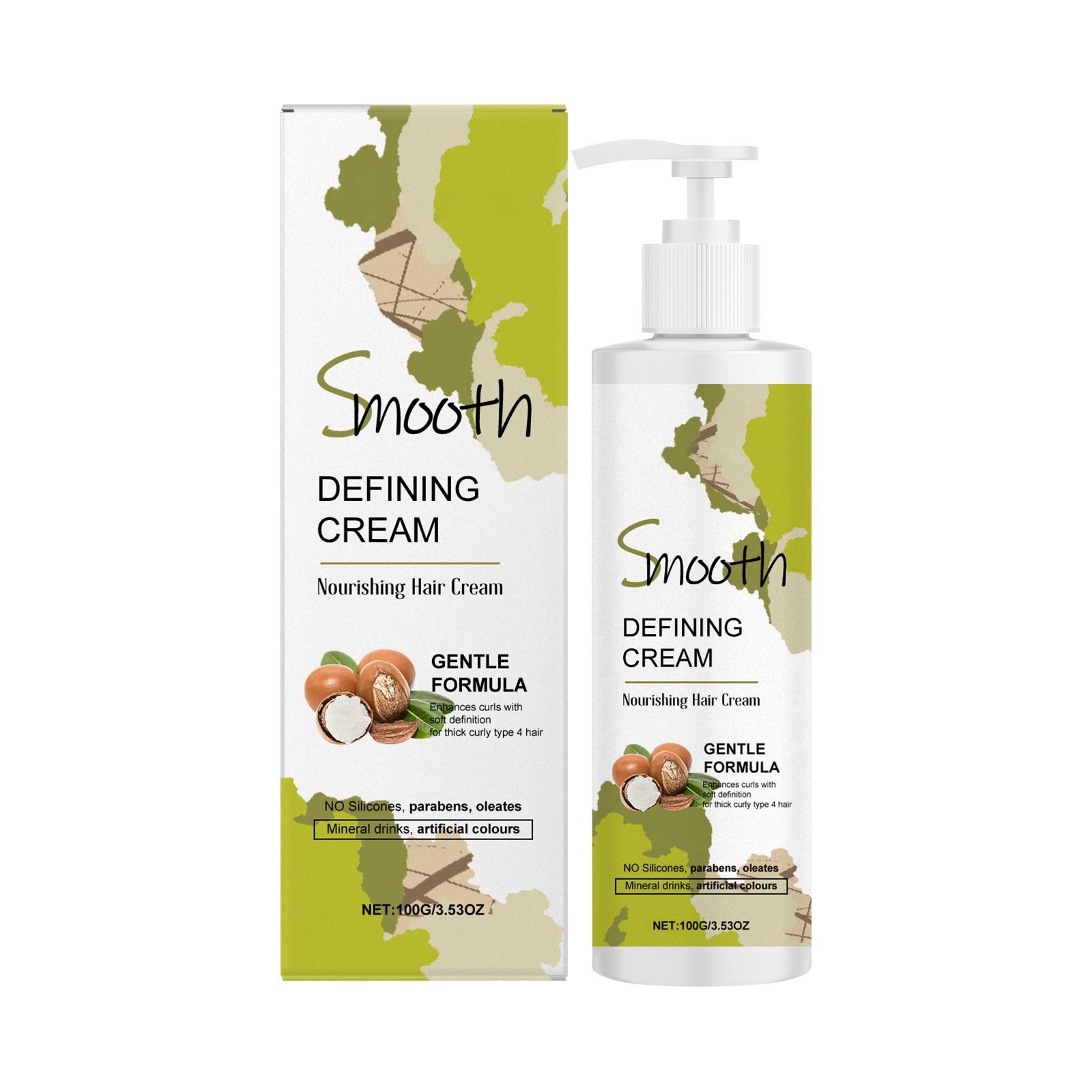 

Крем для ухода и укладки вьющихся волос Curly Hair Cream обеспечивает гладкость, что делает его подходящим для прямых и вьющихся волос. One Size белый