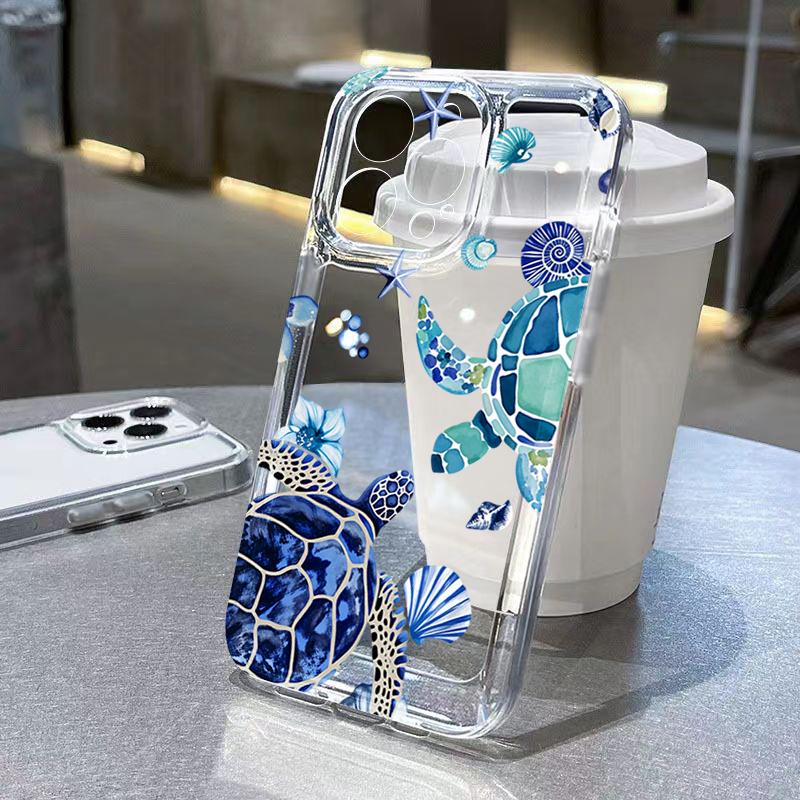 Turtle Starfish Wave Case for Samsung S26 Ultra S25 S24 FE S23 S22 S21 Plus A57 A06 5G A55 A54 A53 A37 A36 A35 A17 A16 A15 Cover