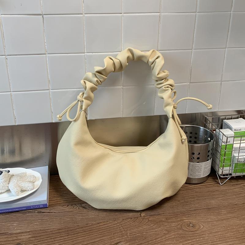 Simple pleated tote dumpling bag women's 2026 spring new exquisite niche one-shoulder messenger bag