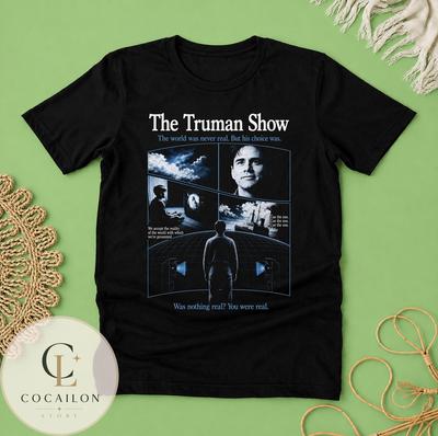 The Truman Show Film-T-Shirt, Jim Carrey Grafik-T-Shirt, Kultklassiker Film Unisex-T-Shirt