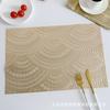 Hollow Bronzing Placemat Hotel Sales Decoration Light Luxury Oil-proof Heat Insulation Anti-scalding Table Mat