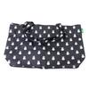 Folding Bag Carry it small and use it Folding bag series convenient for carrying on trips Tote Bag B110 Many Face Black [Travel Collection] - big!