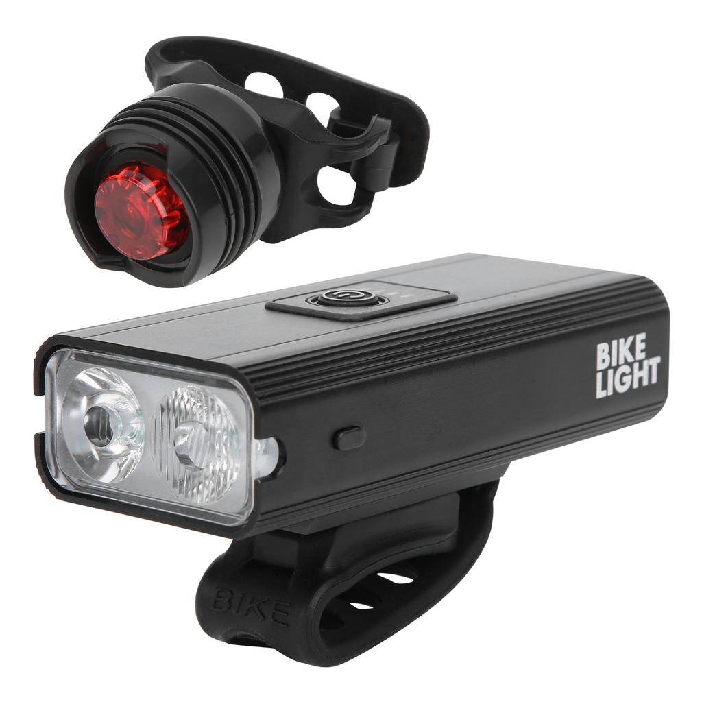 Fahrradlichter USB Wiederaufladbare Fahrradlichter Frontscheinwerfer Rücklicht Fahrradzubehör