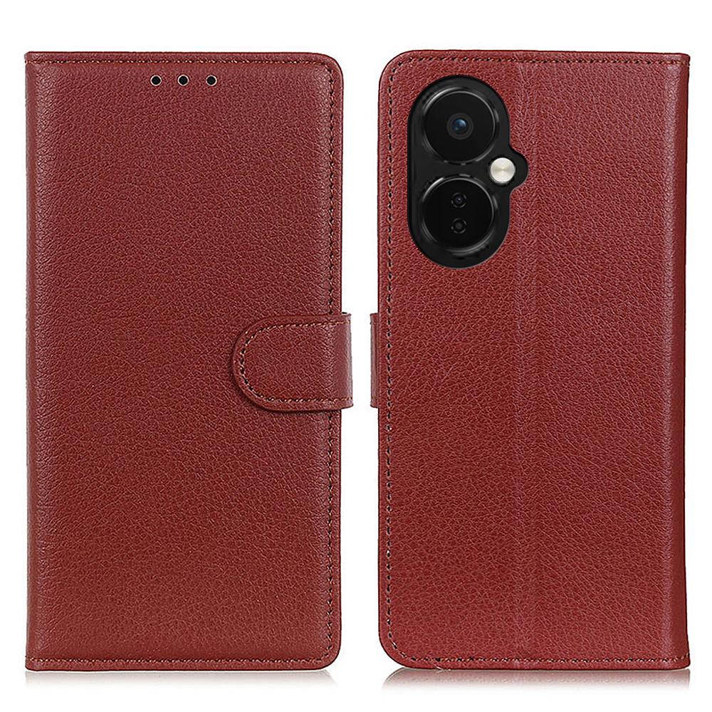 Flip Wallet Case for OnePlus Nord CE 3 Lite 5G/Nord N30 5G,Litchi Texture PU Leather Stand Phone Cover