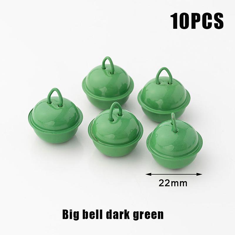 10 szt. 22 mm Kolorowe Malowane Dzwonki Jingle Metalowe Okrągłe Mini Dzwoneczki Ozdoby Dekoracje Wisiorki na Boże Narodzenie Rękodzieło DIY