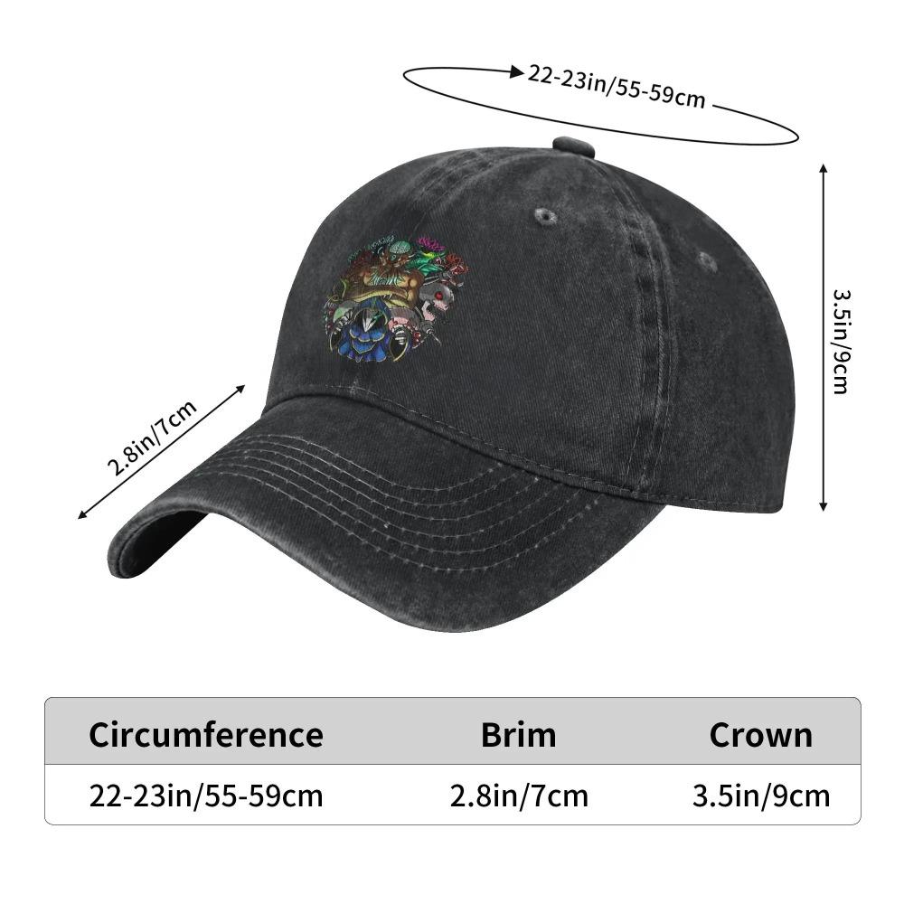 Terraria Game Baseball Cap Sun Tennis Skate Breathable Washed Hip Hop Hats Women Men Y2k Cool Print Baseball Caps