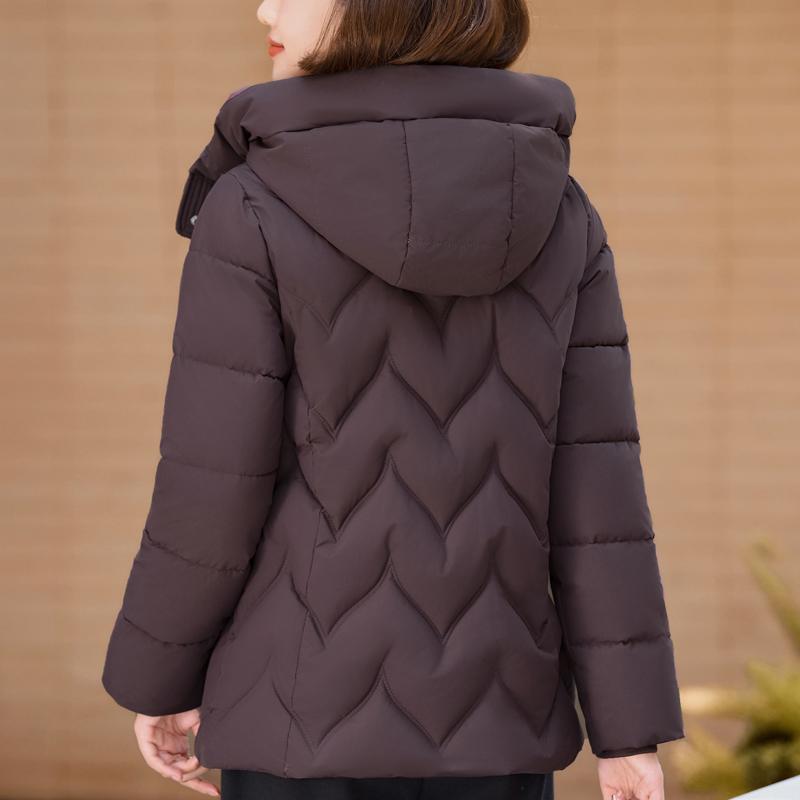 Nadměrné velikosti XL-6XL Zimní bundy Dámské svrchní oblečení S kapucí Hřejivé Ležérní Zimní kabát Dámské parky