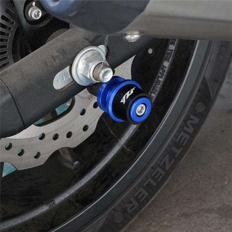 6mm Motorsykkeltilbehør Svingarmspoler Skyvestøtteskruer for Yamaha YZF R3 R25 R6 R1 YZF-R3 1999-