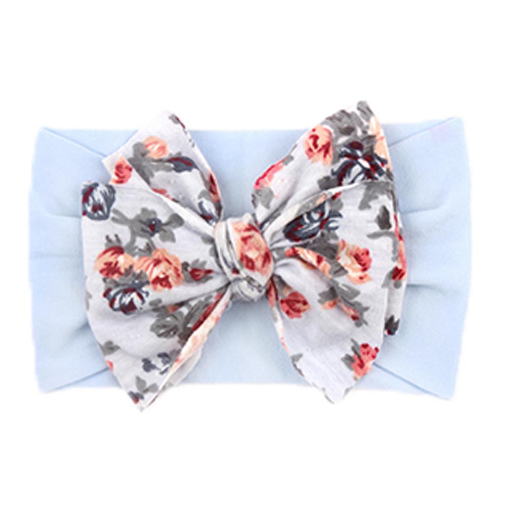 Bohemian Style Elastic Bow Nylon Headband for Babies and Kids