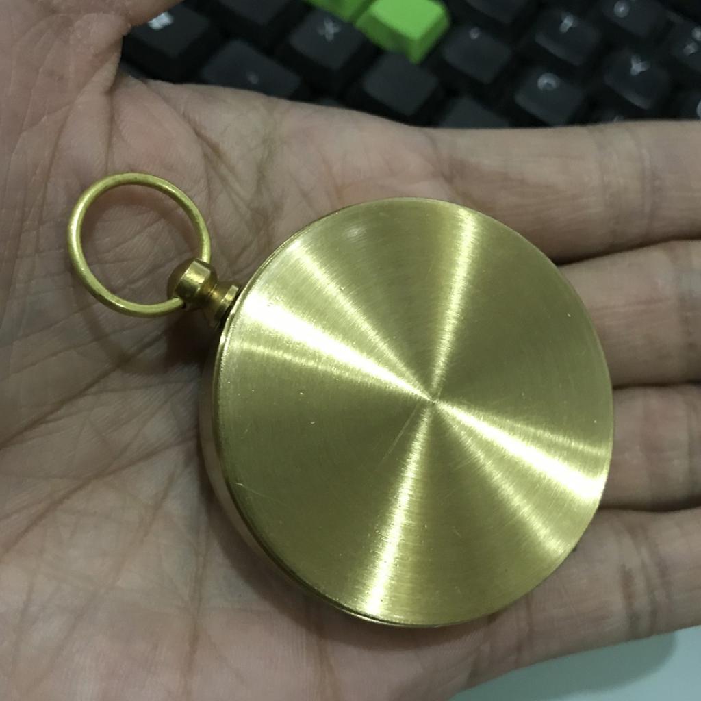 Outdoor Camping Pocket Compasses with Cover Coppers Luminously Compasses Portable Navigation Tool Travel Gift