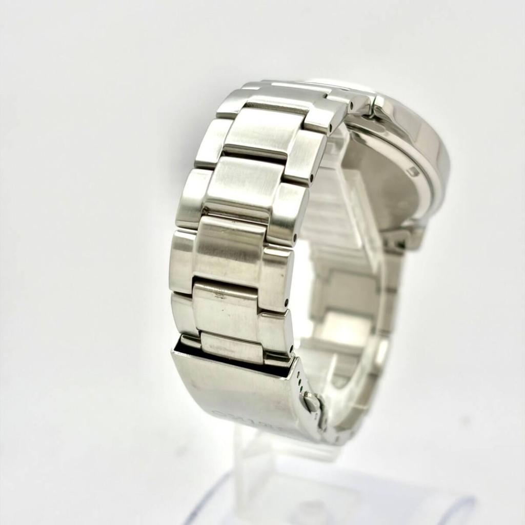 [New battery] SEIKO Men's watch Silver Date 5T24-0AA0 760843 Genuine belt Engraved Alarm unknown