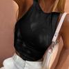 Ribbed Solid Tank Tops Women Skinny O-Neck Sleeveless Body-Shaping Undefined All-Matching Vest Female Streetwear Clothing