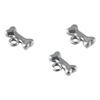 120pcs Sliver Alloy Pet Dog Bone Charms Dog Bone Shaped Pet Dog Bone Charms  for DIY Crafts