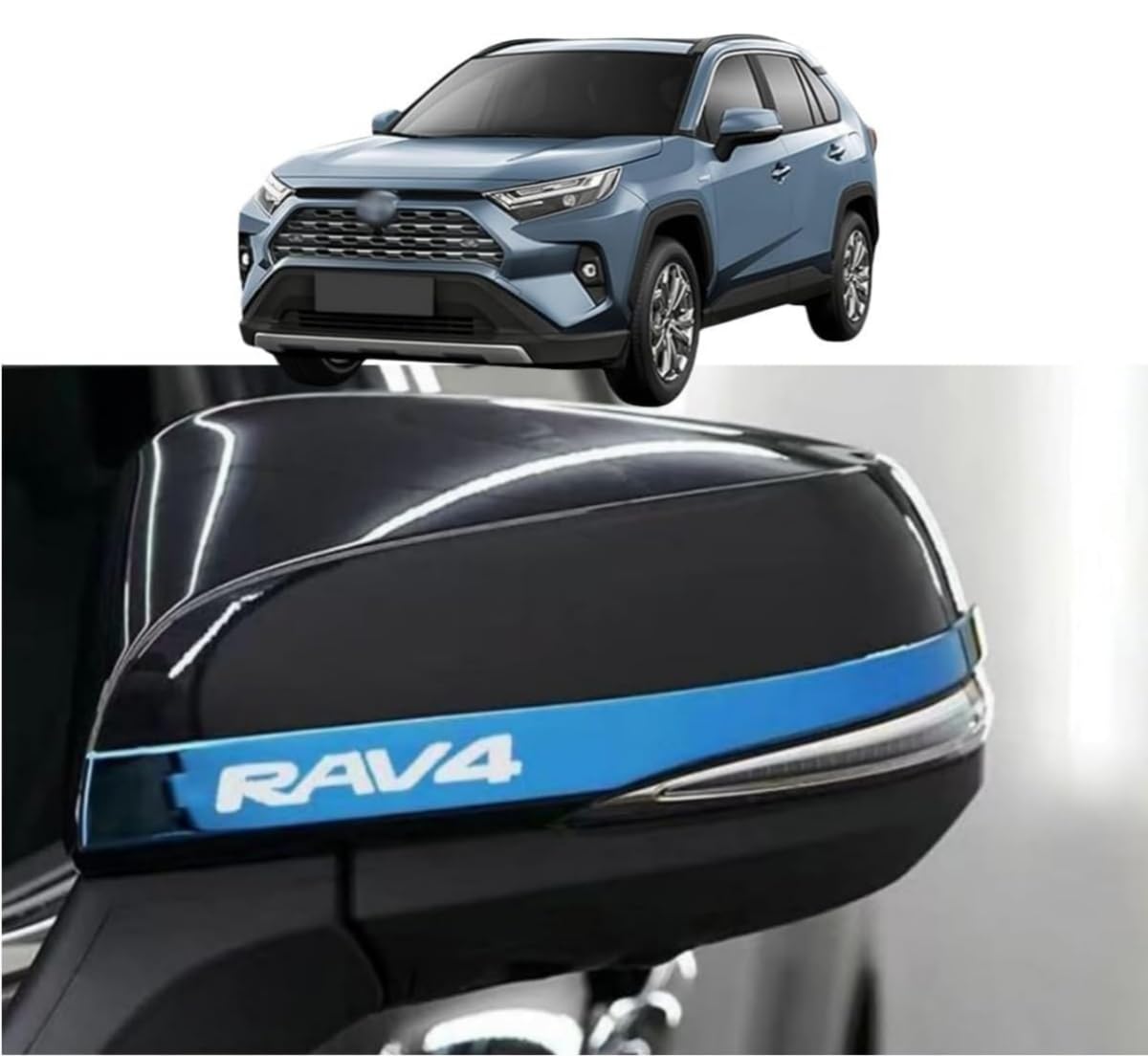 

Side Mirror Door Mirror Line Rearview Mirror Decorative Frames for Toyota RAV4 November 2019 and Moulds, Covers, (5th Generation, later) (RAV4 Blue)