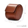 Woodten Watch Case, Single Watch, Durable PU Leather, Brown, Business Use, Watch Gift Box, Large Size