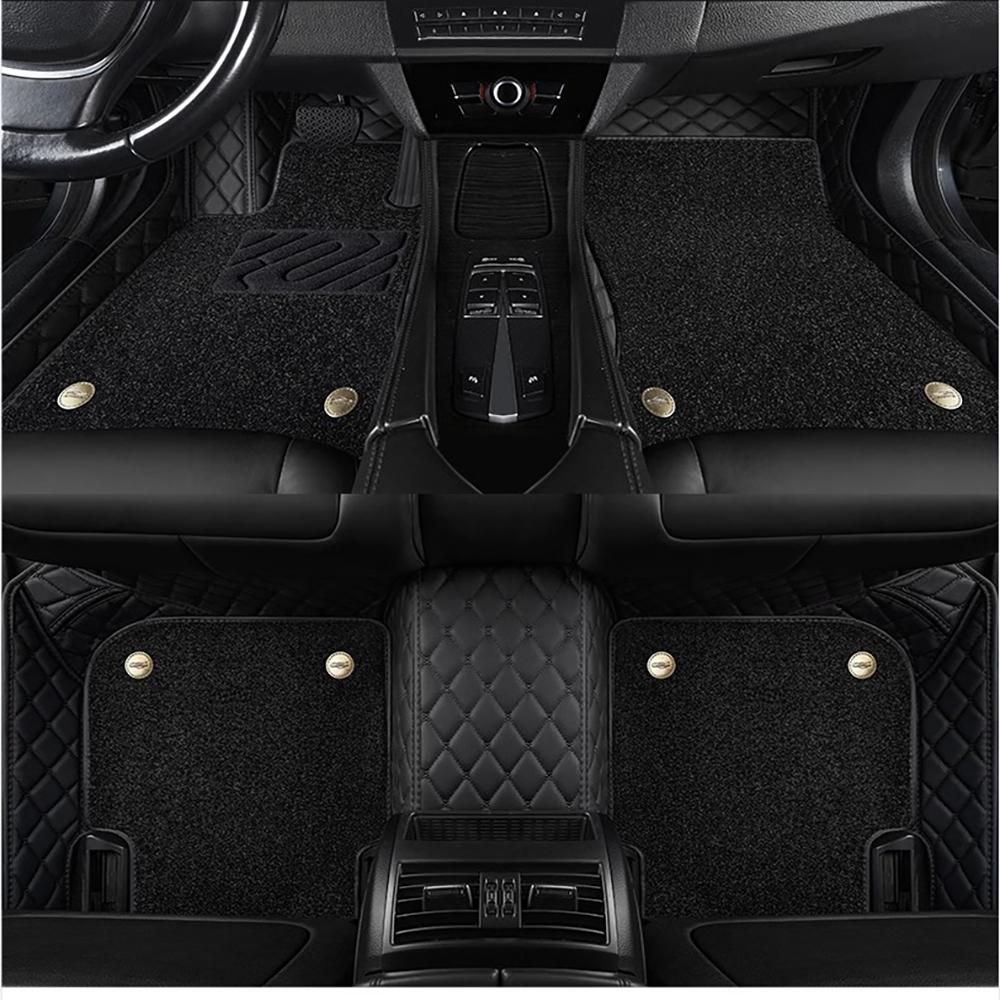 

Custom Car Floor Mats For Toyota Highlander Kluger Auto Double layer 5D Carpets Foot car Accessories voiture floor liners 2015-2021