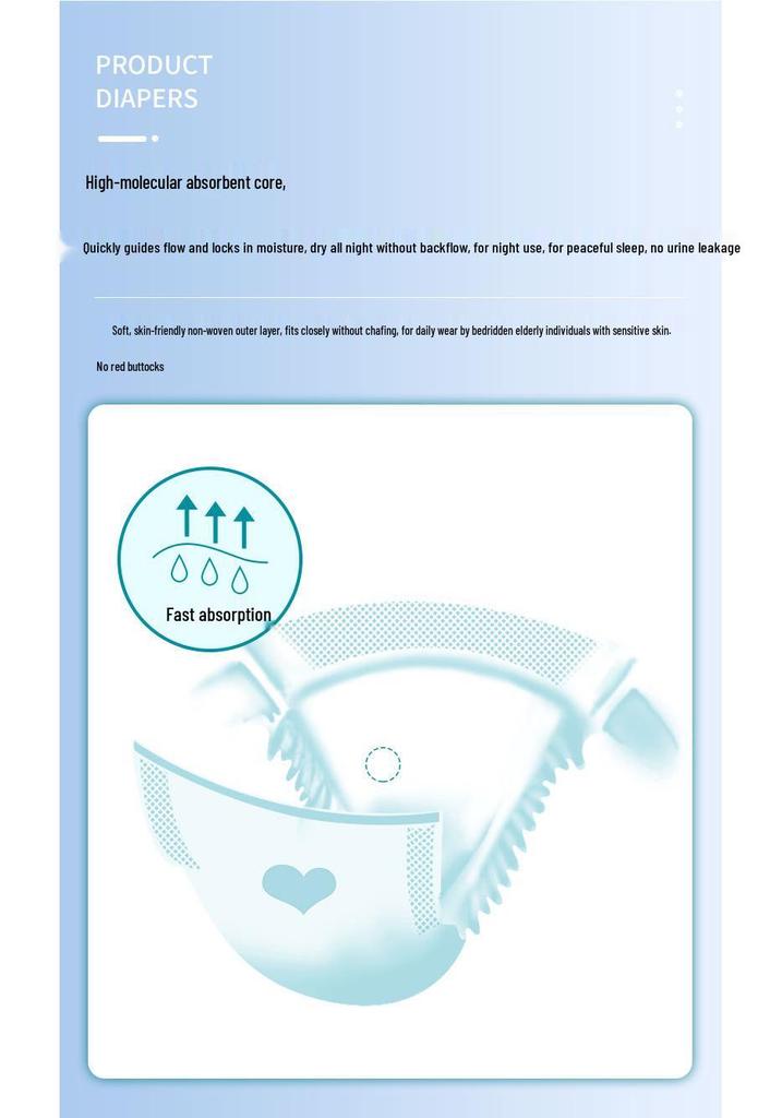 Adult and Postpartum Disposable Diapers for Men and Women