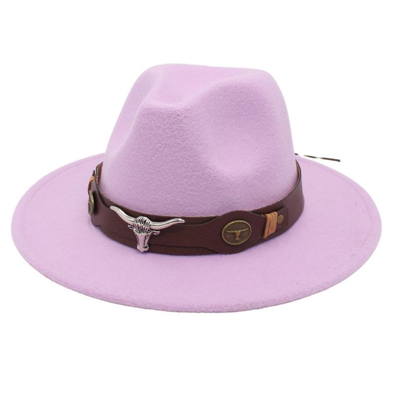 

British Top Hat Gentleman And Lady Ballroom Jazz Hat Catwalk Model With Big Brim Felt Hat Spring And Autumn Hat L（58-60cm）