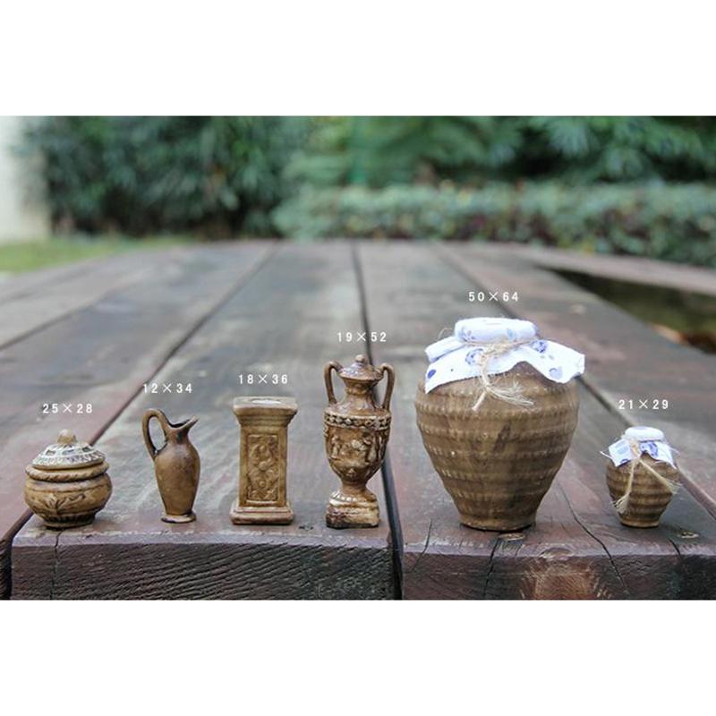 1:12 Dollhouse Miniature Porcelain Flowerpot Ceramic Jar Dolls House Accessories