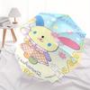 Sanrio Characters,Usahana Automatic Folding Umbrella Simple 8 Rib Design, Bright Cartoon Pattern, Durable Iron Frame, Suitable For Travel, O