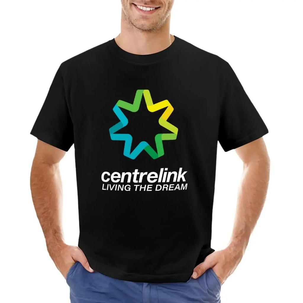 T-shirt Centrelink t-shirt vintage T-shirt magliette per ragazzi magliette grafiche da uomo anime