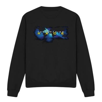 The Amazing Race Unisex Adult Faded Globe Sweatshirt
