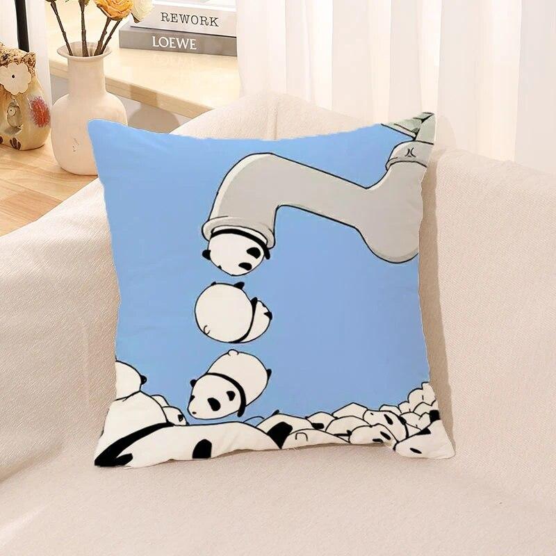 Pillow Panda Pillowcase Sofa Cushion Cover Kawaii  Autumn   Body
