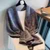 Elegant Lightweight Scarf Women - 90x180cm Printed Knitted Wrap Chic Office Casual Styling