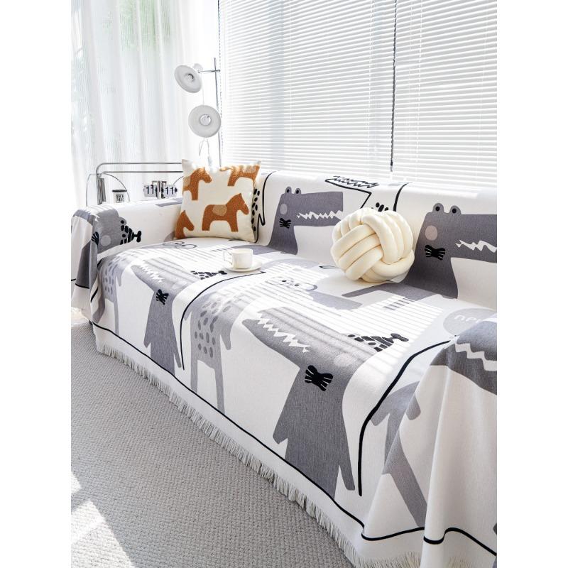 Waterproof Sofa Cover Cloth Four Seasons Universal Cartoon Advanced Sofa Cushion Cover All-Inclusive Sofa Towel Non-Slip
