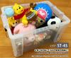 JEJ Astage Storage Box ST Box Clear Depth X Height X Width Set of 4 #45 54.5 32.2 37.9cm