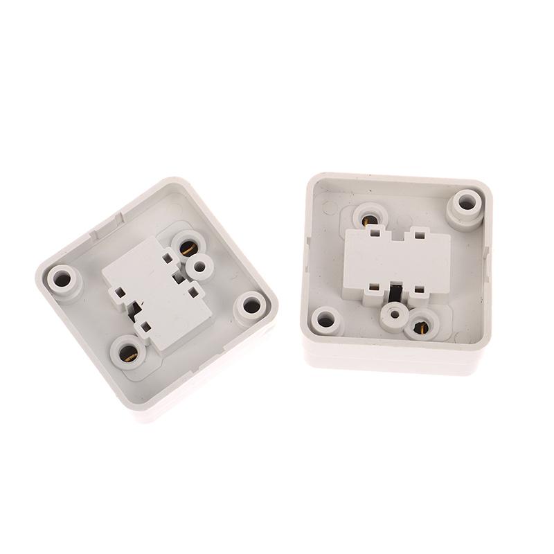 10Pcs Hand-Held Bedside Switch Square Flat Button Single Control Switch Wiring Button Rocker