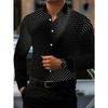 Camicia Casual Americana alla Moda a Maniche Lunghe, Comoda per l'Uso Quotidiano e Versatile per le Uscite