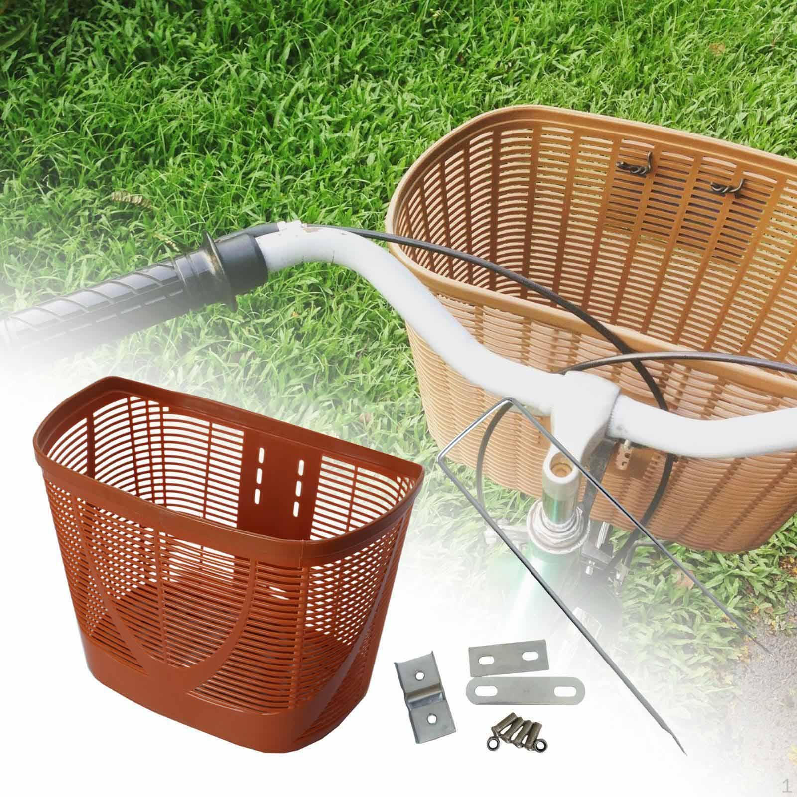 

Basket, Front Basket with Bracket, Storage for Children And Adults, Metal PP Material, Mesh коричневый