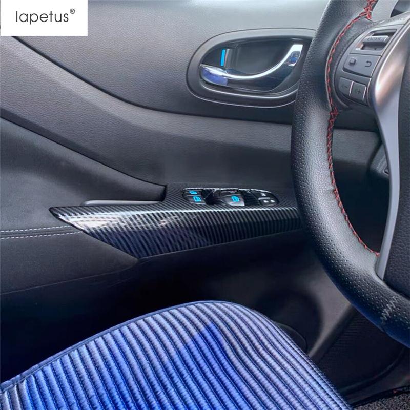 Car Window Switch Lift Control Panel Cover Trim For Nissan Navara NP300 / Terra 2017 2018    Accessories Interior