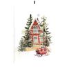 Vintage Christmas Metal Wall Decoration, Holiday Sticker Sign