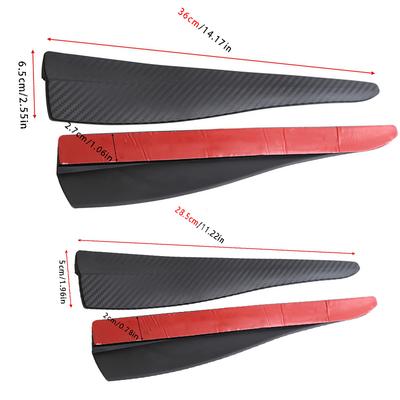 28.5/36cm Car Bumper Protector Strip Anti-collision Protection Strips Sticker Guard Corner Protector Scratch Body Auto Access