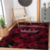 Rose Personalized Name Area Rug Suitable for Living Rooms Dormitory Bedrooms Decorate Room Anti-slip Rug Office Home Decor