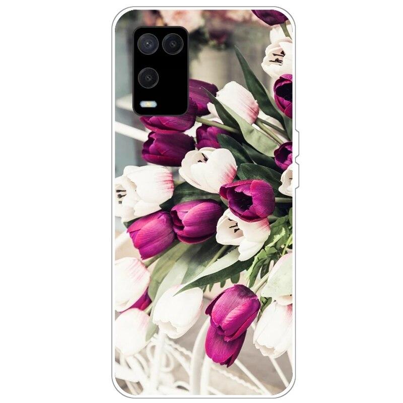 OPPO A54 Case telefonhoz Hátlap OPPO A54 5G 4G Case CPH2239 CPH2195 OPPOA54 A 54 Bumper Silicon Soft Funda fekete tpu tokhoz