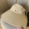 Sunshade Hat for Summer UV Protection Large Brim To Cover the Face Ice Silk Sunshade Hat Foldable Women's Empty Top Hat