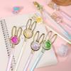 Back To School Season 2pcs 0.5mm Color Rabbit Styling Neutral Pen Cartoon Cute Styling Pen Gift Pen Black Signature Pen Creative Stationery