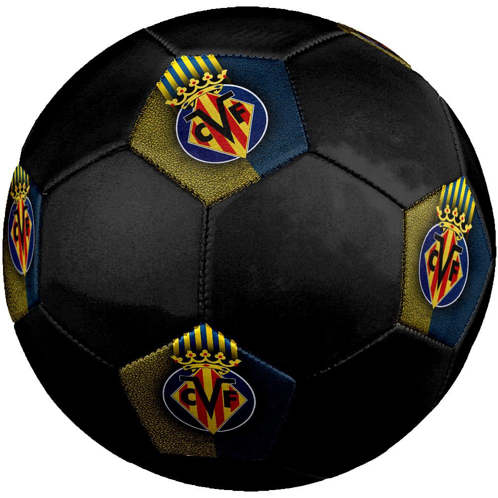 Villarreal CF Size 5 Soccer Ball, Machine-Stitched PVC, Durable & High Bounce, All Ages Fit, Fan Merchandise, Matches & Outdoor Use.