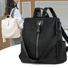 Multifunctional Going Out Anti-theft Backpack Urban Simple Casual Portable Shoulder Bag Large Capacity PU Leather Student Schoolbag Female