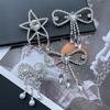 Rhinestone Bow Brooch Pin Tassel Clip Fashion High-End Shoe Bag Accessories Gifts For Women Girls