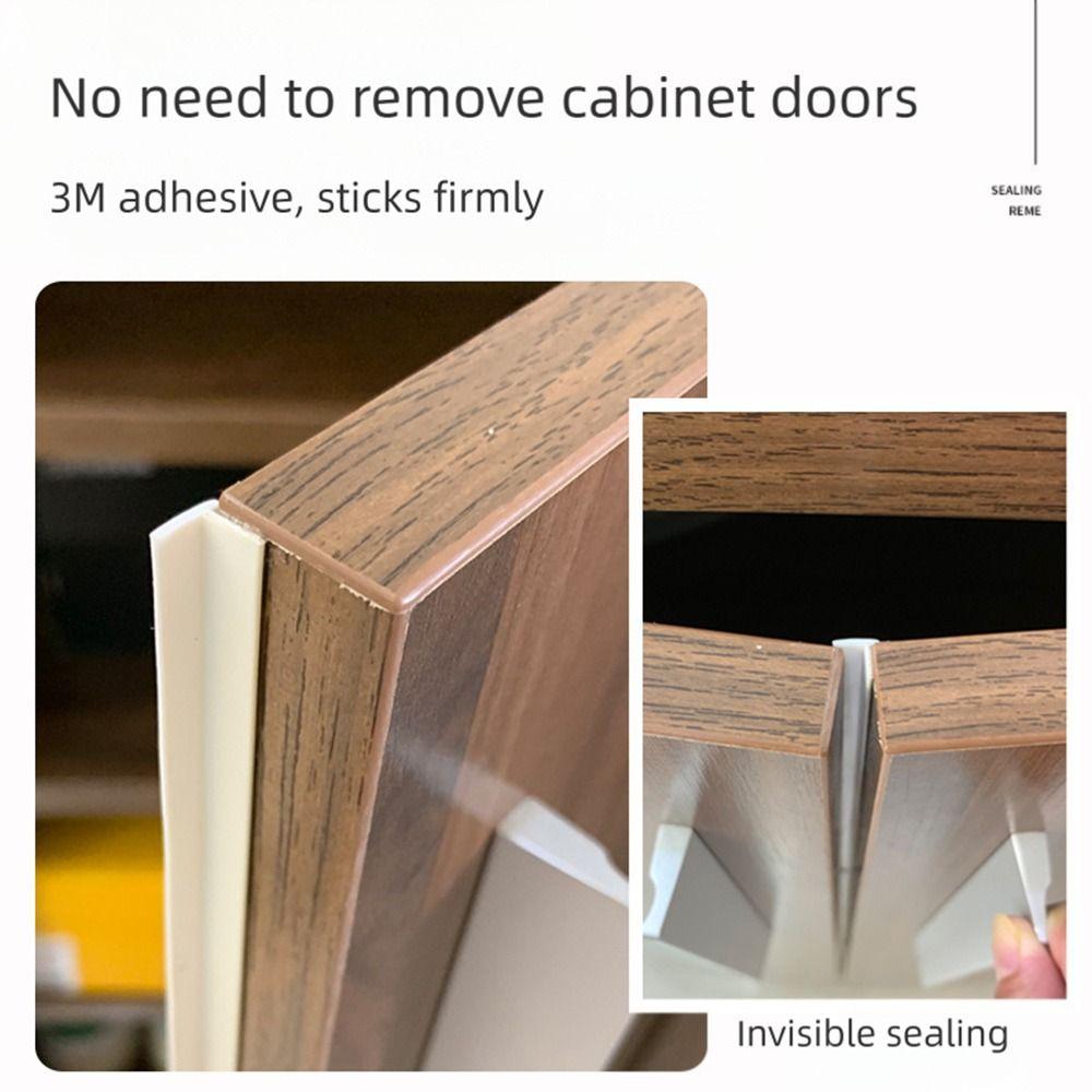 Silicone Cabinet Door Strip Self-Adhesive Blackout Strip Wardrobe Door Dust-proof Strip  Furniture